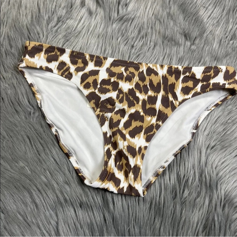 Aerie Leopard Print Bikini Bottoms Size XS